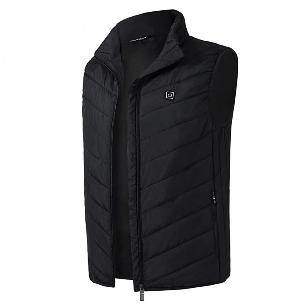 Men Winter USB Safe Constant Temperature Vest Thermal Waistcoat Outdoor Infrared Heating Vest Carbon Fiber Thermal Waistcoat