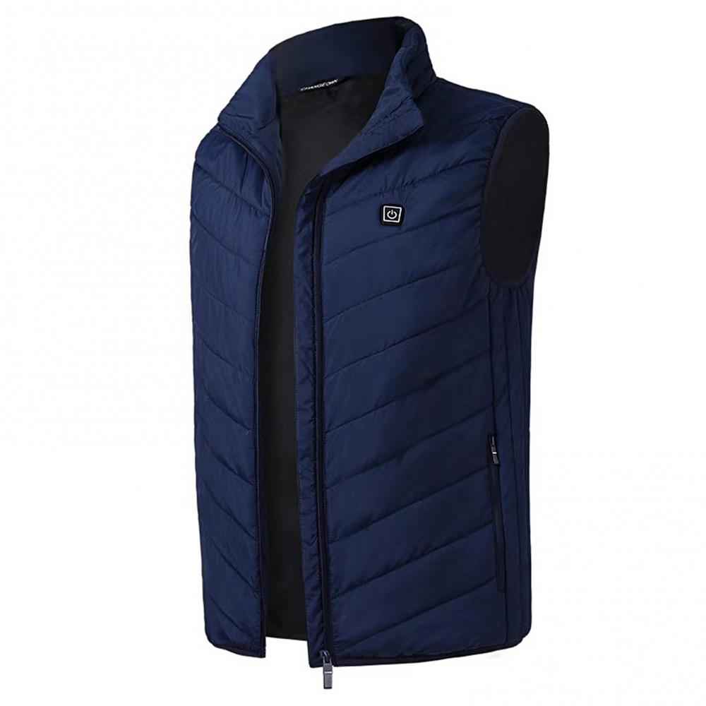 Men Winter USB Safe Constant Temperature Vest Thermal Waistcoat Outdoor Infrared Heating Vest Carbon Fiber Thermal Waistcoat