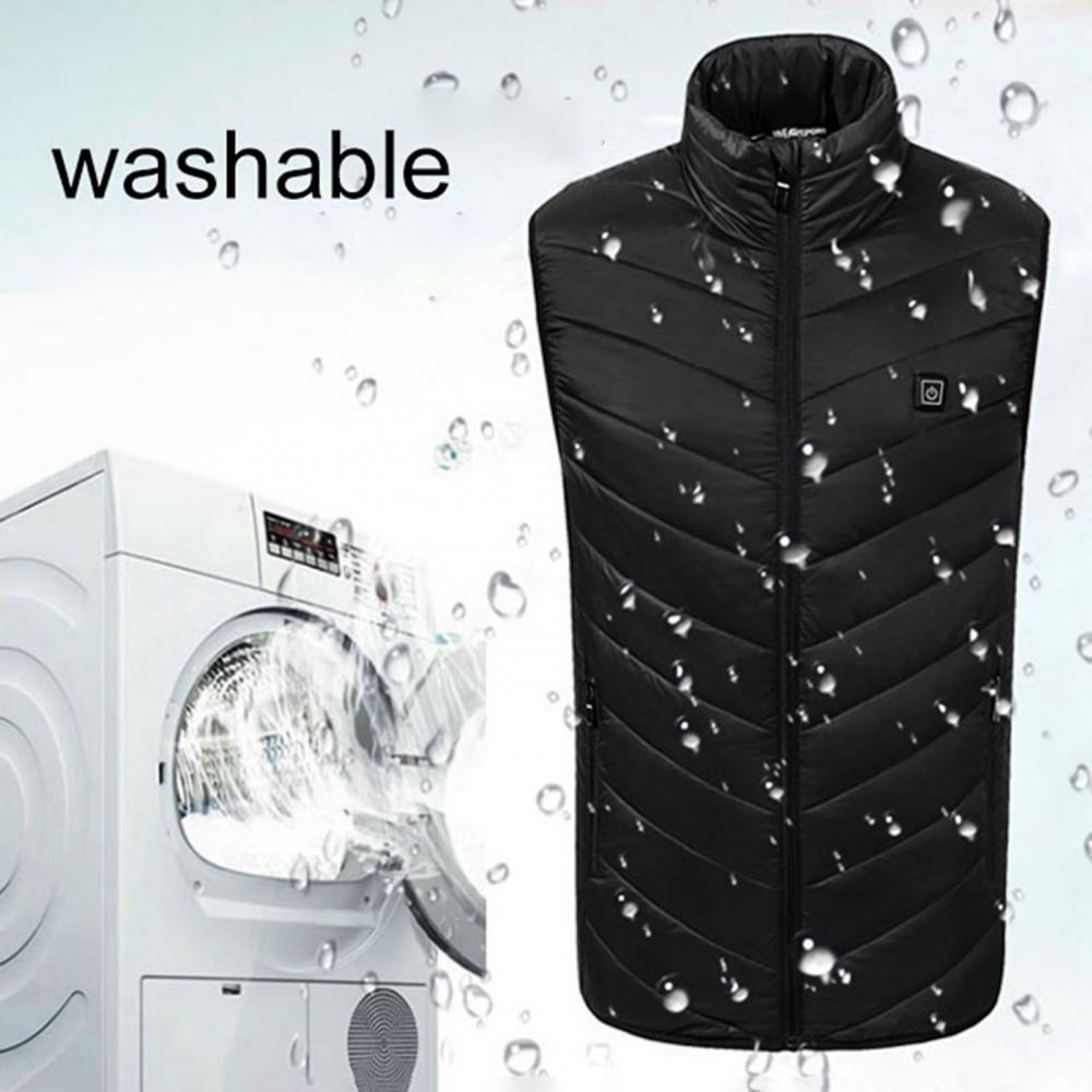 Men Winter USB Safe Constant Temperature Vest Thermal Waistcoat Outdoor Infrared Heating Vest Carbon Fiber Thermal Waistcoat