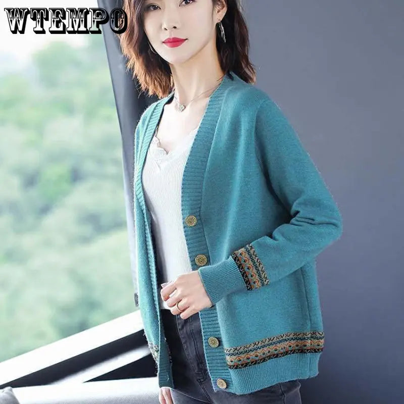 WTEMPO Spring Autumn Solid Color Women's