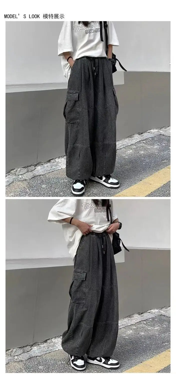 2022 Spring Autumn Trousers y2k baggy jeans