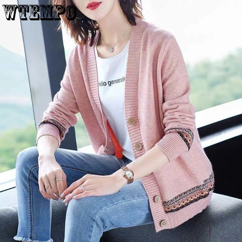 WTEMPO Spring Autumn Solid Color Women's