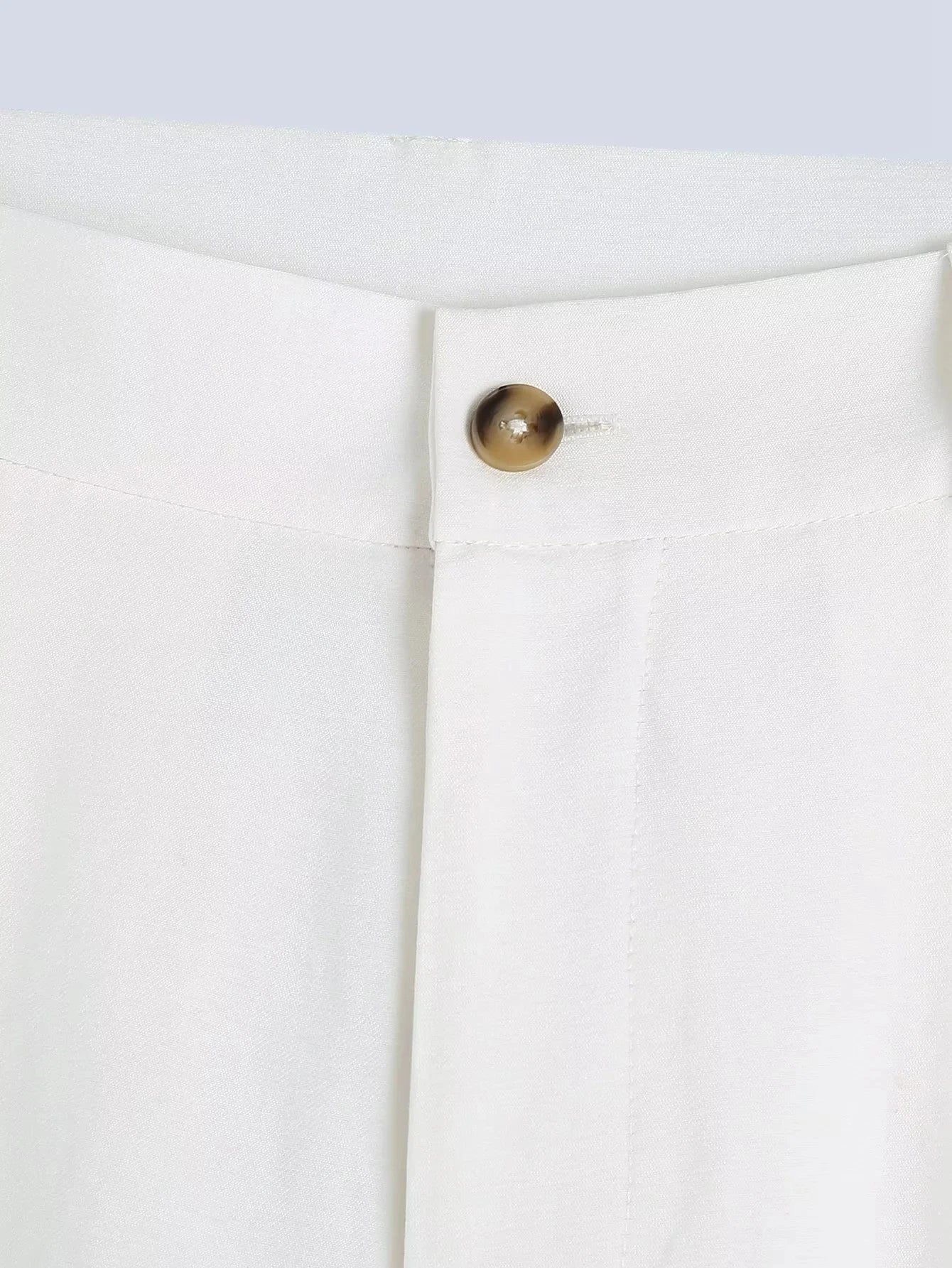 Foridol White Cotton Linen Long Pant