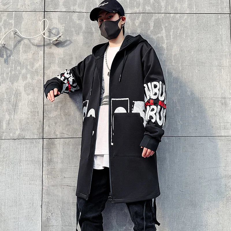 2023 Men's Jacket Fashion Spring Autum Casual Streetwear Hoodie Jacket Men Outwear Windbreaker Jacket Hip Hop Streetwear Coats