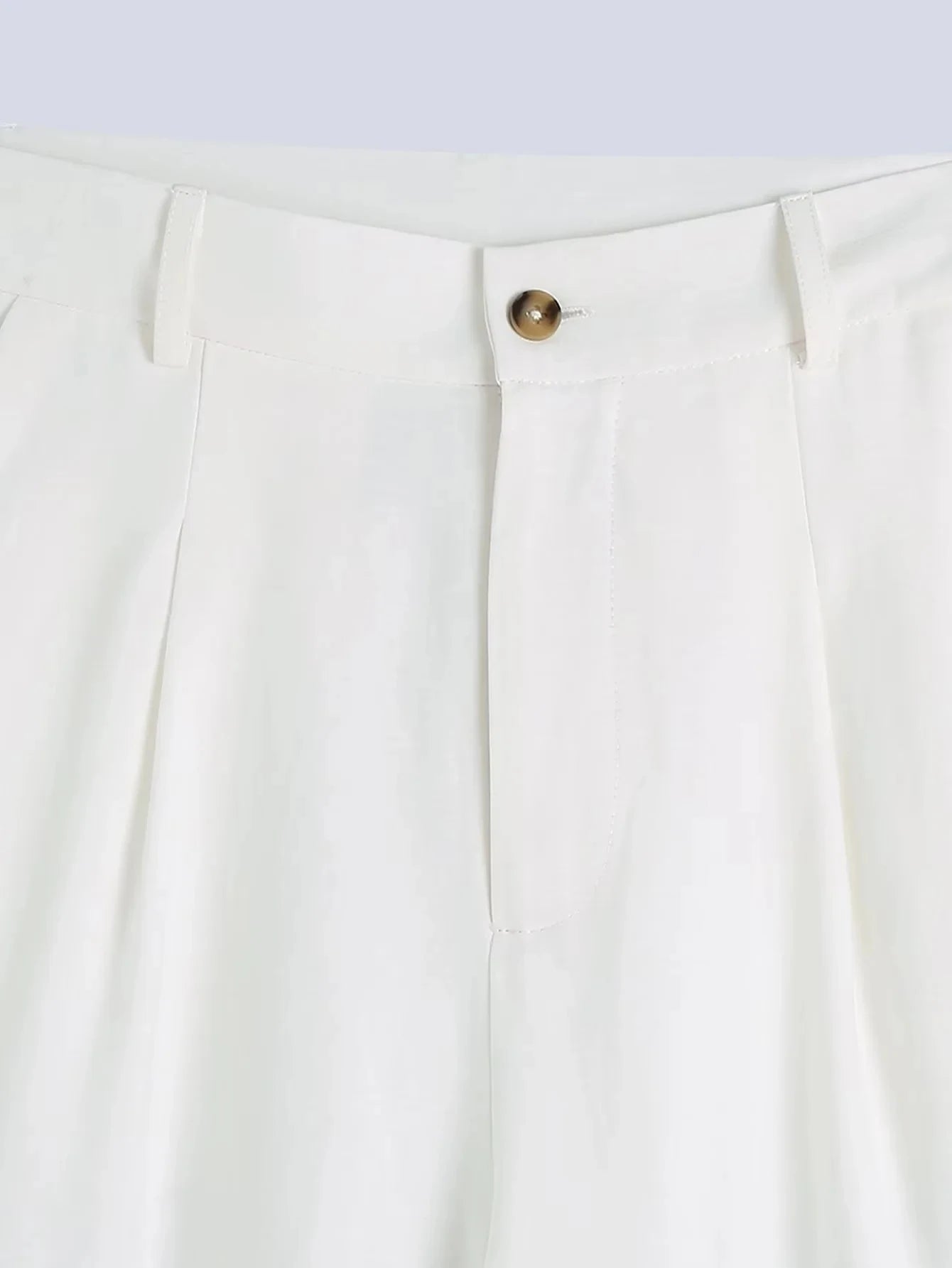 Foridol White Cotton Linen Long Pant