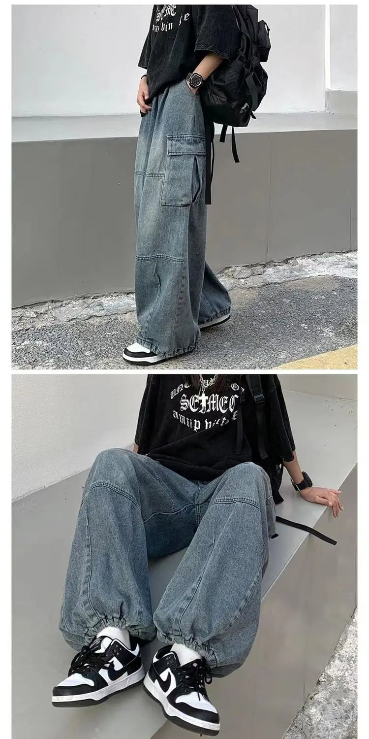 2022 Spring Autumn Trousers y2k baggy jeans