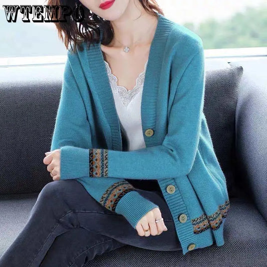 WTEMPO Spring Autumn Solid Color Women's